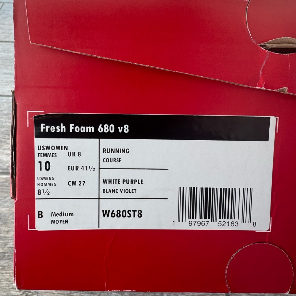 Brand New Balance Fresh Foam 680v8 Sea Salt Taro Women’s Shoes W680ST8 - Picture 6 of 7